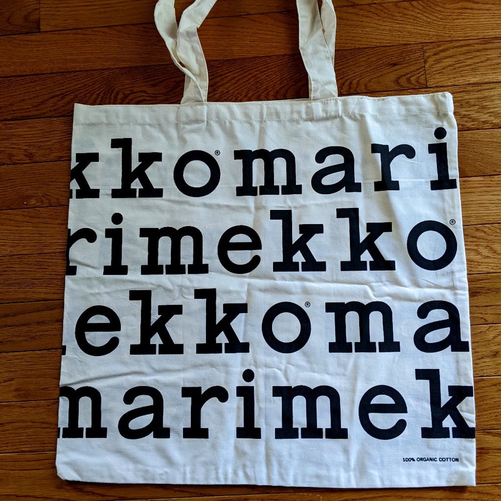 Large Marimekko 100% Organic Cotton shopping bag